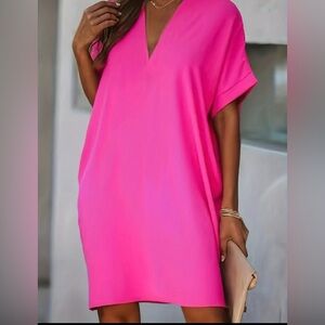 Magenta Dress NWOT Large